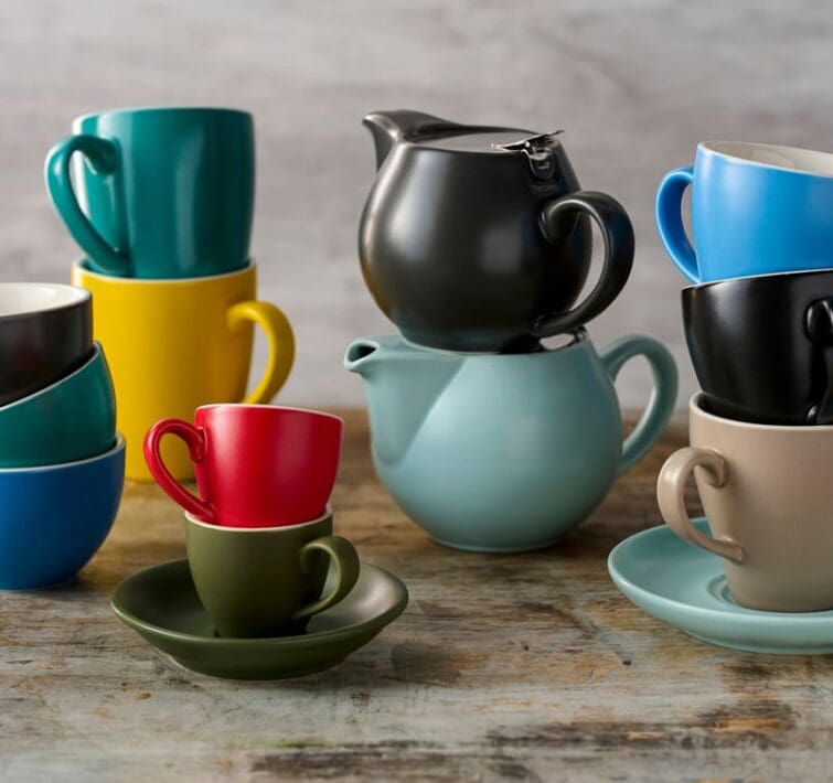 Evolve Mixed Cups and Teapots