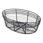 Black Wire Basket Oval 25.5x16x8cm WB2516BK Black Wire Basket Oval 25.5x16x8cm WB2516BK