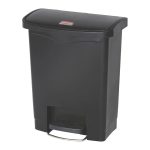 Rubbermaid Black Slim Jim Resin Front Step Step-On 30L Rubbermaid Black Slim Jim Resin Front Step Step-On 30L